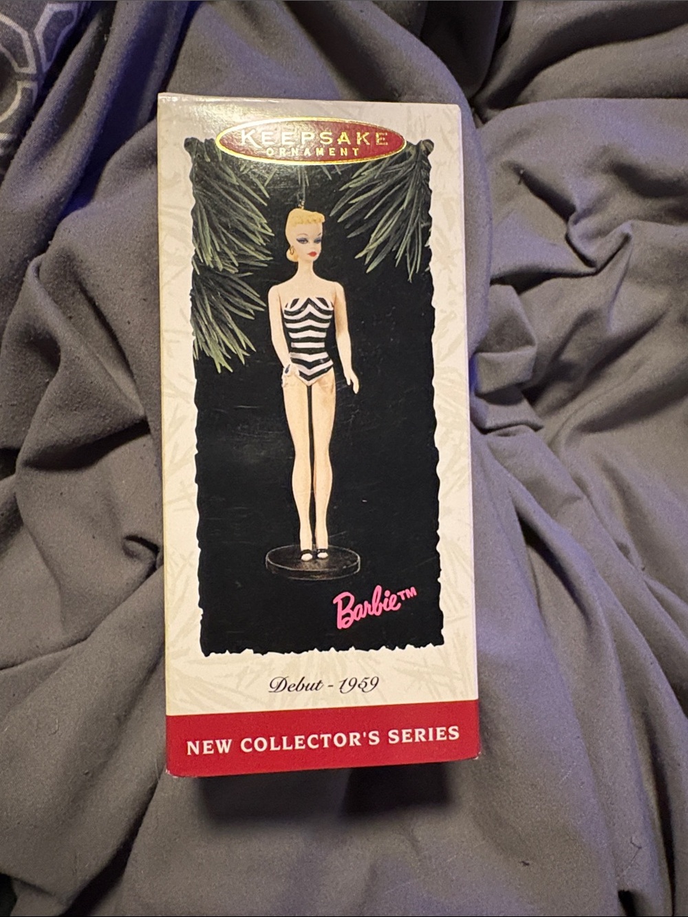 Hallmark Barbie Keepsake Ornament - Black, White & Pink Accents